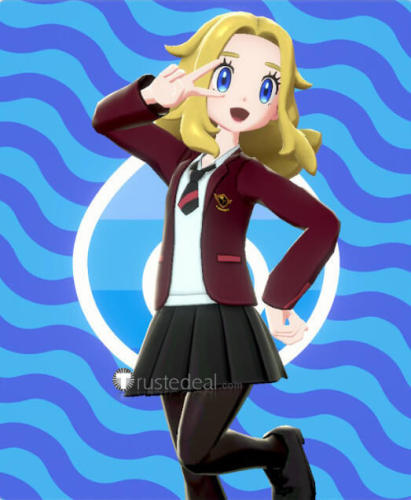 Pokemon Lass Caitlin Elaine Cosplay Costume