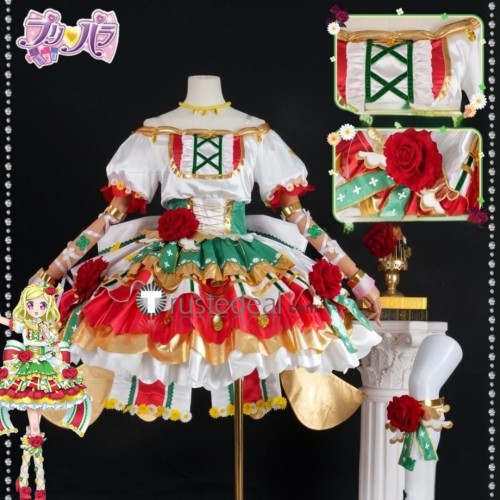 Prism Paradise PriPara Fuwari Midorikaze White The Little Idol Dress Cosplay Costume