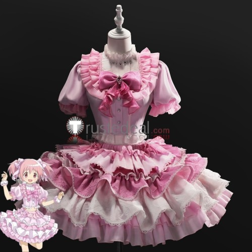 Puella Magi Madoka Magica Magia Day 2025 Kaname Madoka Pink Lolita Performance Dress Cosplay Costume