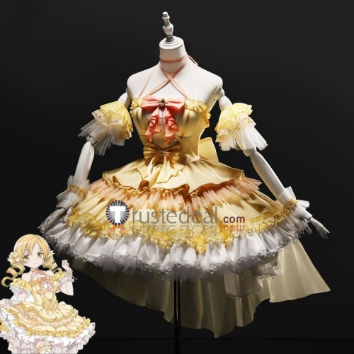 Puella Magi Madoka Magica Magia Day 2025 Tomoe Mami Yellow Performance Dress Cosplay Costume