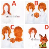 Zootopia 2 Nick Wilde Red Fox Short Orange Styled Cosplay Wig