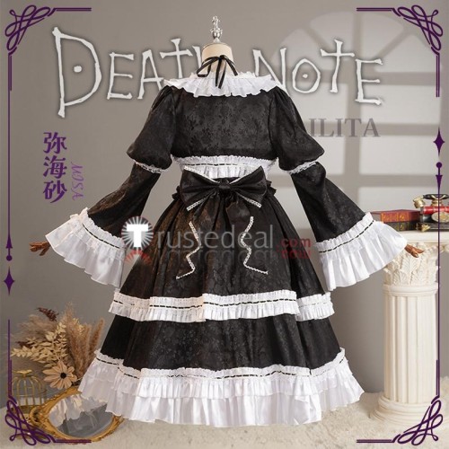Death Note Misa Amane Black Lolita Dress Cosplay Costume