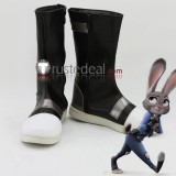 Zootopia 2 Judy Hopps Police Officer Gijinka Black Cosplay Shoes Boots