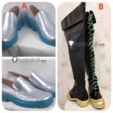 Vocaloid Osaka Circus 2024 Snow Miku Silver Black Cosplay Shoes Boots