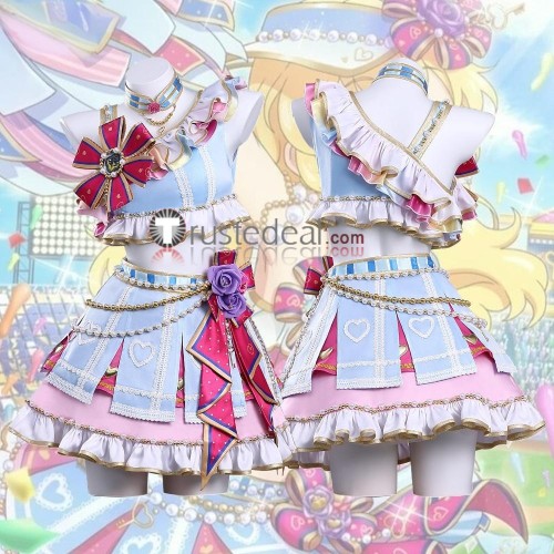 Aikatsu Cheerleading Team Ichigo Hoshimiya Aoi Kiriya Cosplay Costume