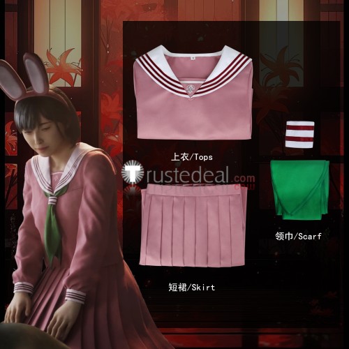 Silent Hill f Hinako Shimizu Pink Grey Blue School Uniform Cosplay Costume