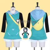 Pokemon Horizons The Series Pocket Monsters Liko and Roy's Departure Liko New Outfit Blue Hoodie Cosplay Costume 2