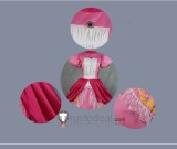 Super Mario Princess Peach Princess Daisy Pink Orange Dress Cosplay Costume