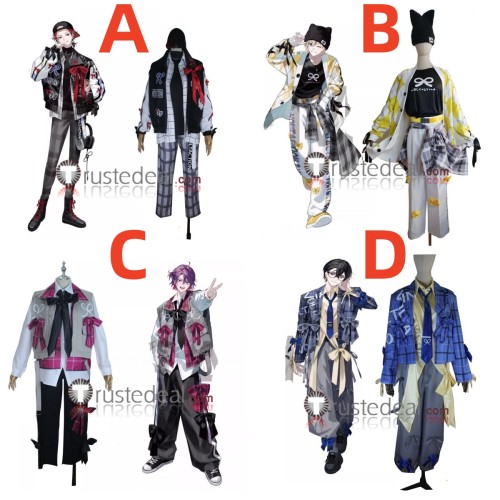 Vtuber Virtual YouTuber 3rd Anniversary VOLTACTION Seraph Dazzlegarden Fura Kanato Watarai Hibar Shikinagi Akira Cosplay Costume