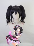 Love Live SR Cheerleader Cat Twin Tail Nico Yazawa Black Ponytails Riko Sakurauchi Red Styled Cosplay Wig