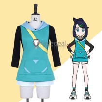 Pokemon Horizons The Series Pocket Monsters Liko and Roy's Departure Liko New Outfit Blue Hoodie Cosplay Costume 2