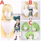 Slime Taoshite 300-nen I've Been Killing Slimes for 300 Years and Maxed Out My Level Azusa Aizawa Blonde Shalsha Green Cosplay Wig