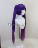 Genshin Impact Pact of Stars and Moon Mona Purple Amber Brown Styled Ponytails Cosplay Wig