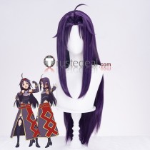 Sword Art Online Konno Yuuki Long Purple Cosplay Wig