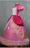 Super Mario Princess Peach Princess Daisy Pink Orange Dress Cosplay Costume
