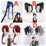 Promise of Wizard Oz Shylock Cain Bradley Blue Black Red Cosplay Wig