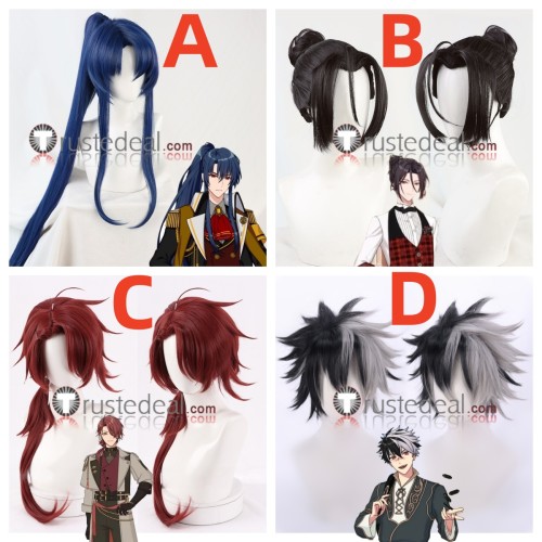 Promise of Wizard Oz Shylock Cain Bradley Blue Black Red Cosplay Wig