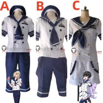 Promise of Wizard Mitile Riquet Snow Navy Uniform Cosplay Costume