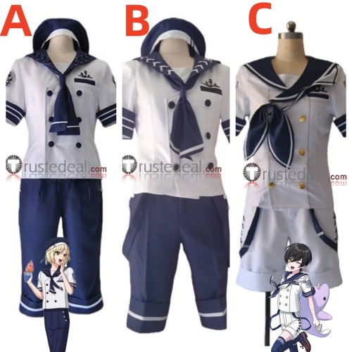 Promise of Wizard Mitile Riquet Snow Navy Uniform Cosplay Costume