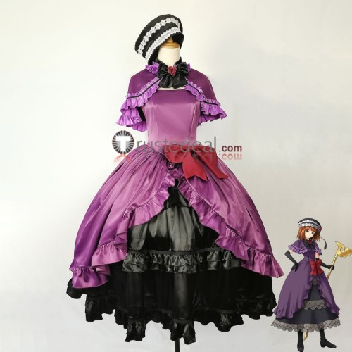 Umineko no Naku Koro ni When They Cry Eva Beatrice Purple Formal Dress Cosplay Costume