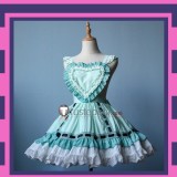 Panty Stocking with Garterbelt Stocking Green Lolita Dress Cosplay Costume