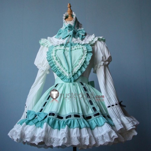 Panty Stocking with Garterbelt Stocking Green Lolita Dress Cosplay Costume