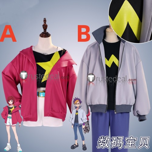 Digimon Beatbreak Reina Sakuya Tomoro Tenma Outfit Cosplay Costume