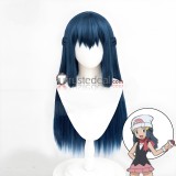 Pokemon Hilda Touko Brown Ponytail N Dawn Hikari Green Blue Cosplay Wig