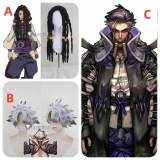 Gachiakuta Jabber Wonger Zodyl Typhon Rudo Surebrec Black Grey Green Styled Cosplay Wig