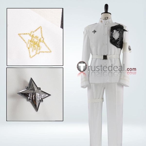 The Hundred Line Last Defense Academy Ending 006 Eito Aotsuki Takumi Sumino White Cosplay Costume