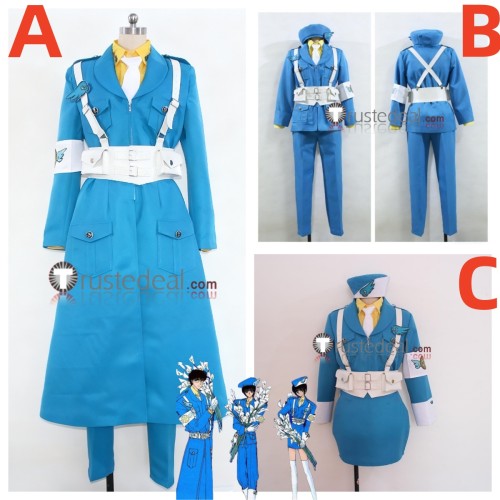 Tokyo Babylon Subaru Sumeragi Hokuto Sumeragi Blue Uniform Cosplay Costume