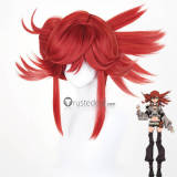 Gachiakuta Amo Empool Riyo Reaper Red Black Brown Orange Styled Cosplay Wig