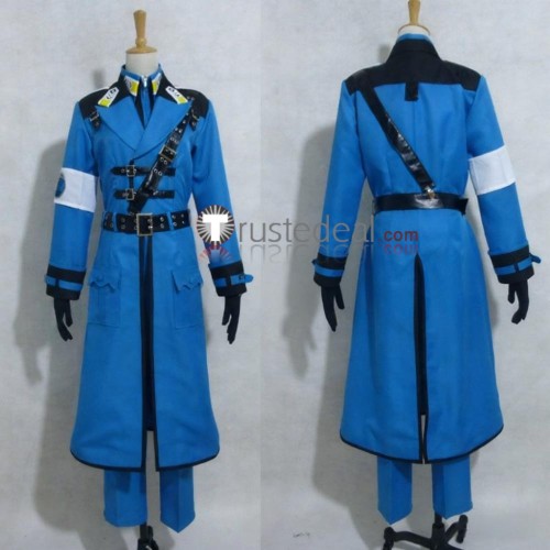 X The Dragons of Earth Fuma Monou Shogo Asagi Blue Uniform Cosplay Costume