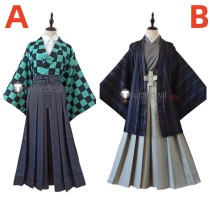 Kimetsu no Yaiba Demon Slayer Tanjiro Kamado Obanai Iguro Kimono Cosplay Costume