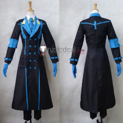 X The Dragons of Earth Seishiro Sakurazuka Yuto Kigai Black Blue Uniform Cosplay Costume