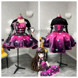 Prism Paradise PriPara Aroma Kurosu Idol Pink Black Lolita Dress Cosplay Costume Custom Size