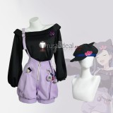Project Sekai Colorful Stage PJSK Vivid BAD SQUAD Shiraishi An Black Purple Cosplay Costume