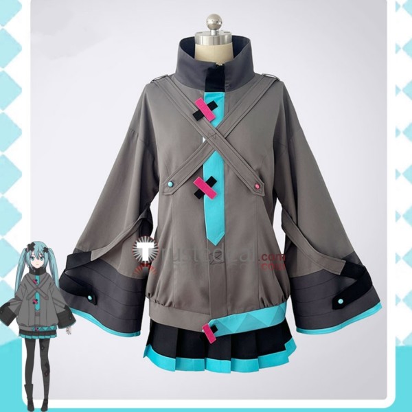 Vocaloid Miku Project SEKAI the Movie PJSK Grey Set Cosplay Costume