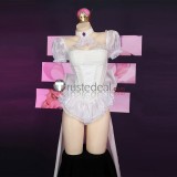 Super Mario Gijinka Princess King Boo Boosette White Dress Cosplay Costume