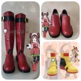 Pokemon May Haruka Rosa Red Cosplay Shoes Boots