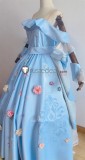 Uma Musume Pretty Derby Daiwa Scarlet Bride Wedding Blue Formal Dress Cosplay Costume Custom Size