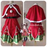 Pokemon Trainer Rosa Mei Holiday Santa Red Cosplay Costume