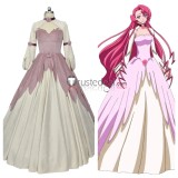 Code Geass Euphemia li Britannia Princess Pink Apricot Formal Dress Cosplay Costume Custom Size
