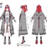 Eternal Return Black Survival Li Dailin Black Justyna Red Styled Cosplay Wig