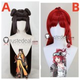 Eternal Return Black Survival Li Dailin Black Justyna Red Styled Cosplay Wig