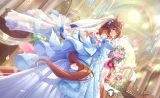 Uma Musume Pretty Derby Daiwa Scarlet Bride Wedding Blue Formal Dress Cosplay Costume Custom Size