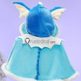 Pokemon Gijinka Vaporeon Umbreon Espeon Fluffy Cape Dress Blue Black Purple Cosplay Costume