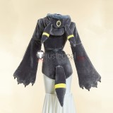 Pokemon Gijinka Umbreon Bunny Suit Pleather Fluffy Hoodie Claw Cosplay Costume