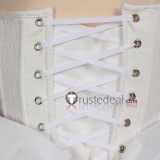 Super Mario Gijinka Princess King Boo Boosette White Dress Cosplay Costume