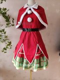Pokemon Trainer Rosa Mei Holiday Santa Red Cosplay Costume